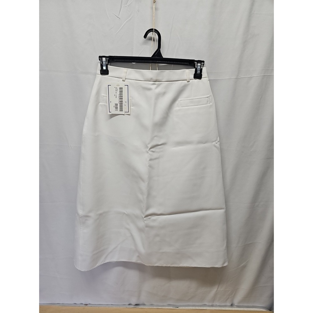 NWT DSCP White Military Dress Skirt Womens Size‎ 12WR 2 Pockets 29" Long